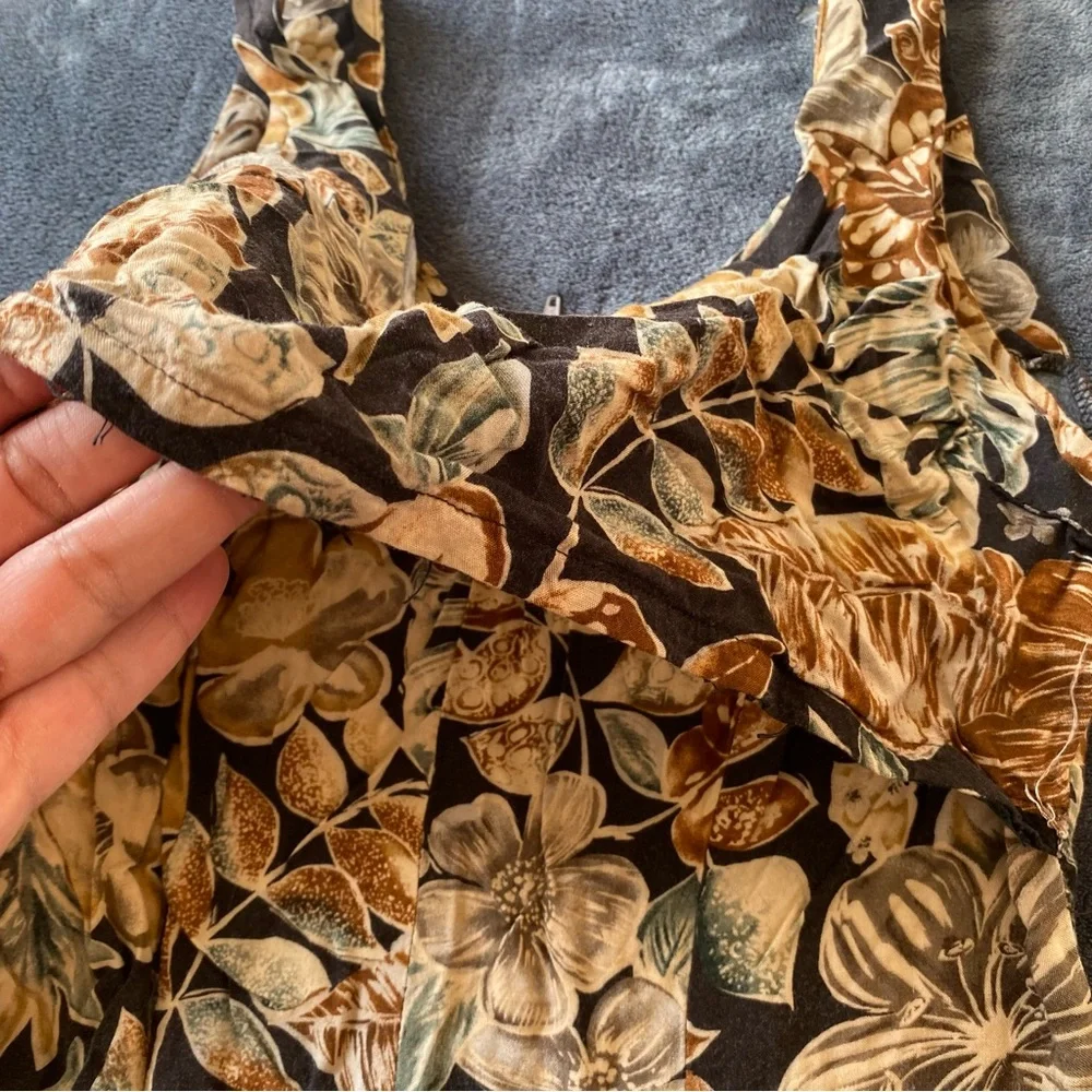 Vintage All That Jazz Floral Midi Dress Size Measurements Only. - Picture 5 of 10